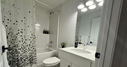 New Cozy 2 BR suite w/ king bed