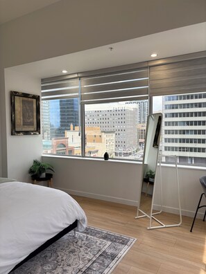 1 slaapkamer, een strijkplank/strijkijzer, gratis wifi, beddengoed