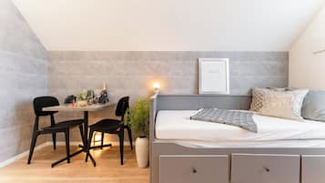 Comfort Apartment, City View | 1 bedroom, blackout drapes, iron/ironing board, cribs/infant beds