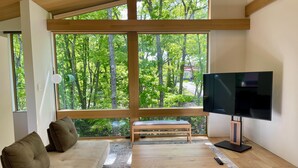 奢华别墅, 山景 | 起居区 | 智能电视、Netflix、加热地板、流媒体服务