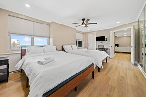 2 bedrooms, desk, iron/ironing board, WiFi