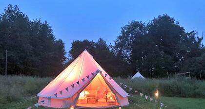 Luxury Bell Tent in Norfolk With Scenic Garden