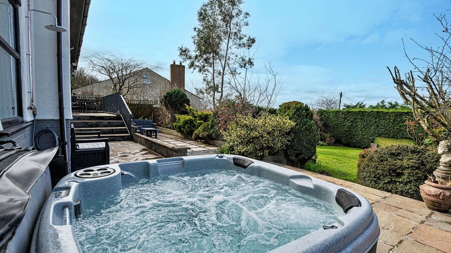 Bungalow in Dyserth With Hot Tub & Waterfall
