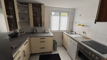 Fridge, oven, stovetop, dishwasher