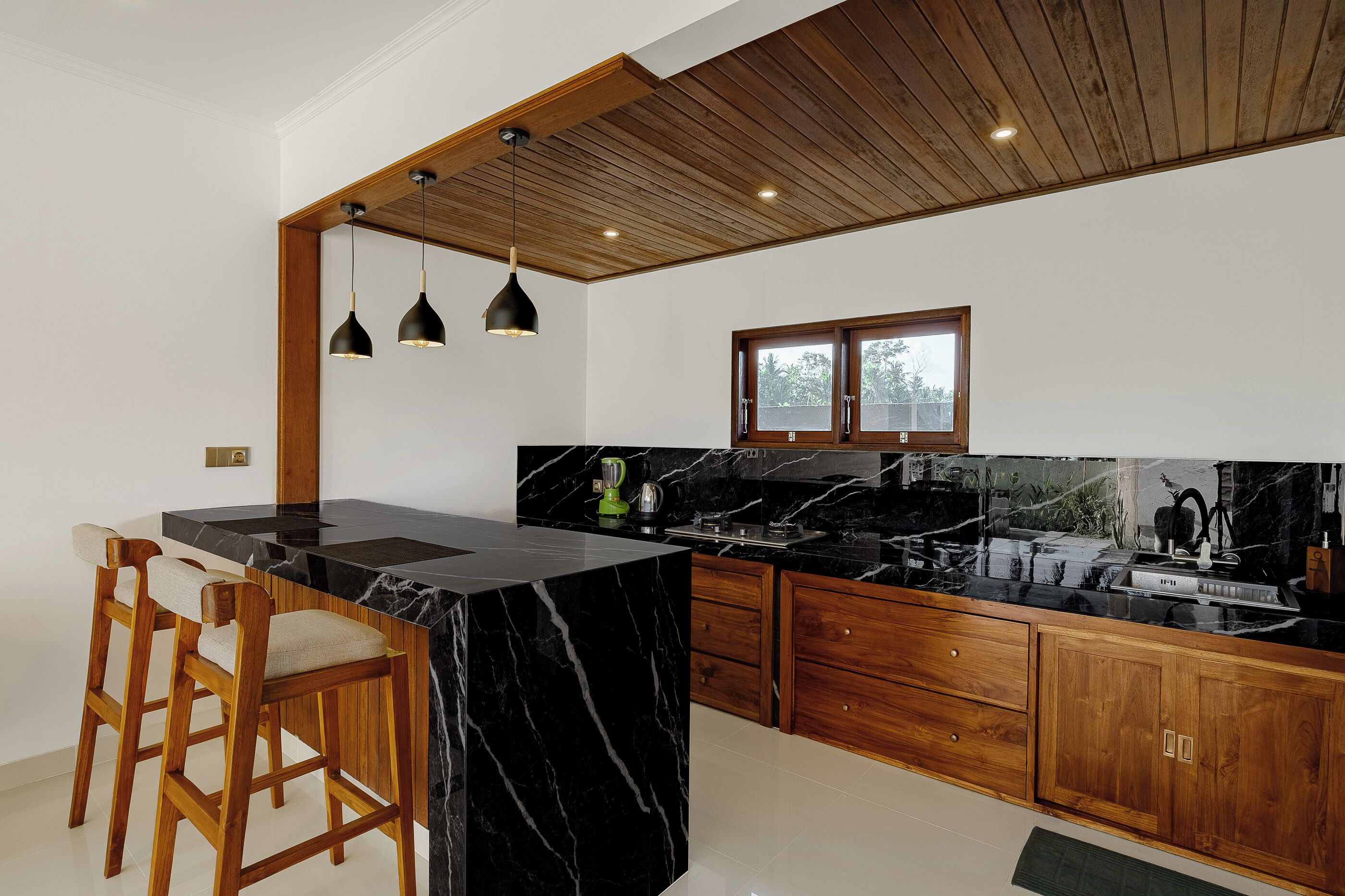 Villa, 1 Bedroom, Garden View | Private kitchen | Full-size fridge, stovetop, dishwasher, electric kettle