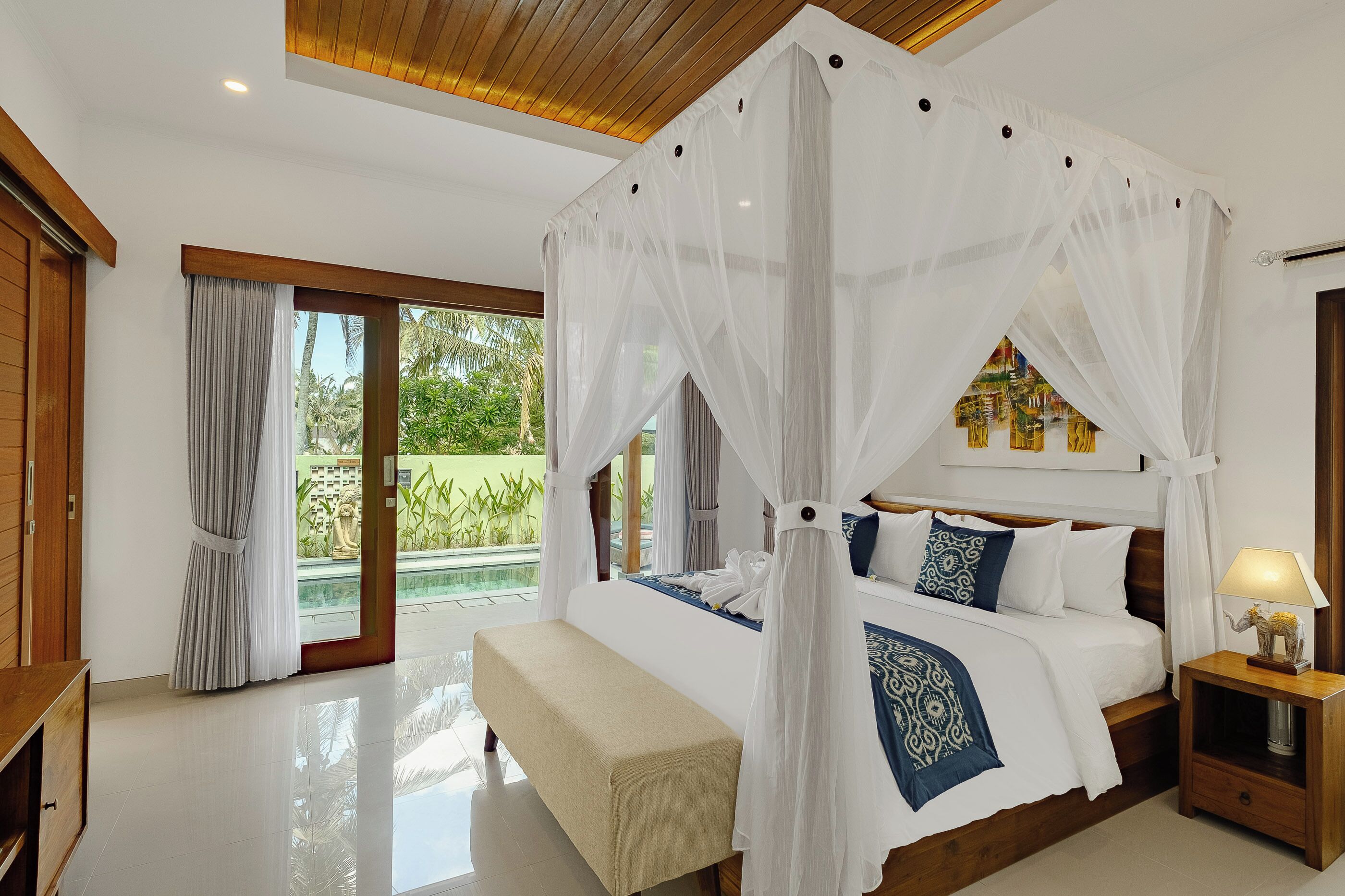 Vila, 1 kamar tidur, pemandangan kebun | 1 kamar tidur, minibar, Wi-Fi gratis, dan seprai linen