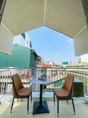 Udsigt fra balkon