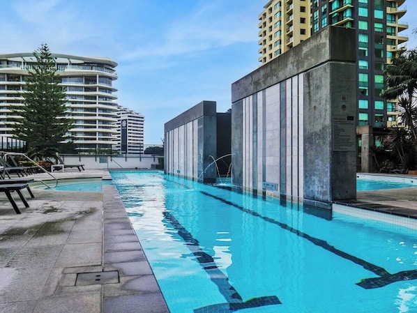 Una piscina riscaldata