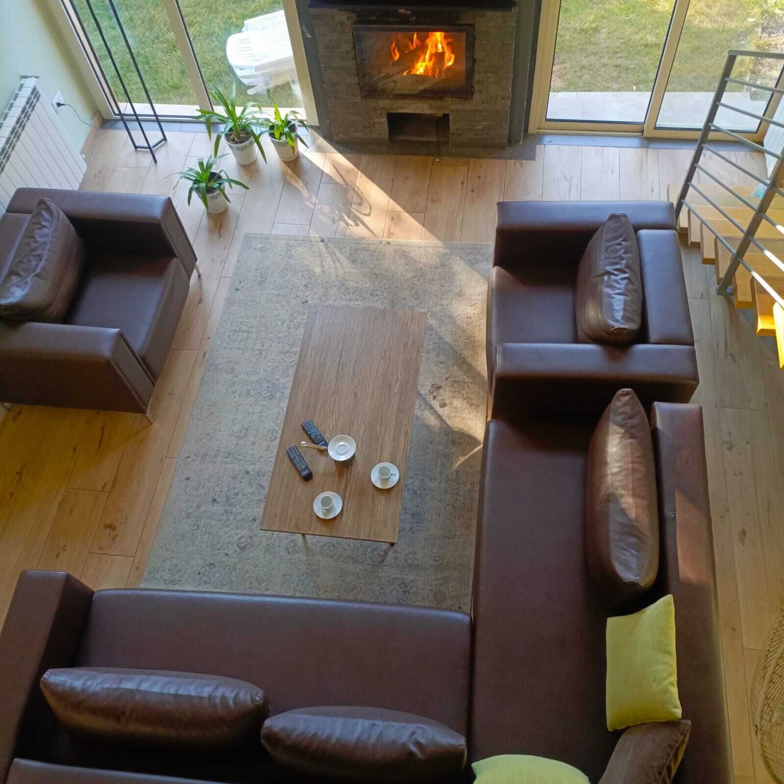 Chalet, 2 slaapkamers, uitzicht op tuin | Woonruimte