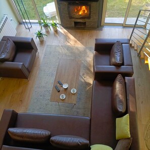 Alpehytte, 2 soverom, hageutsikt | Oppholdsområde