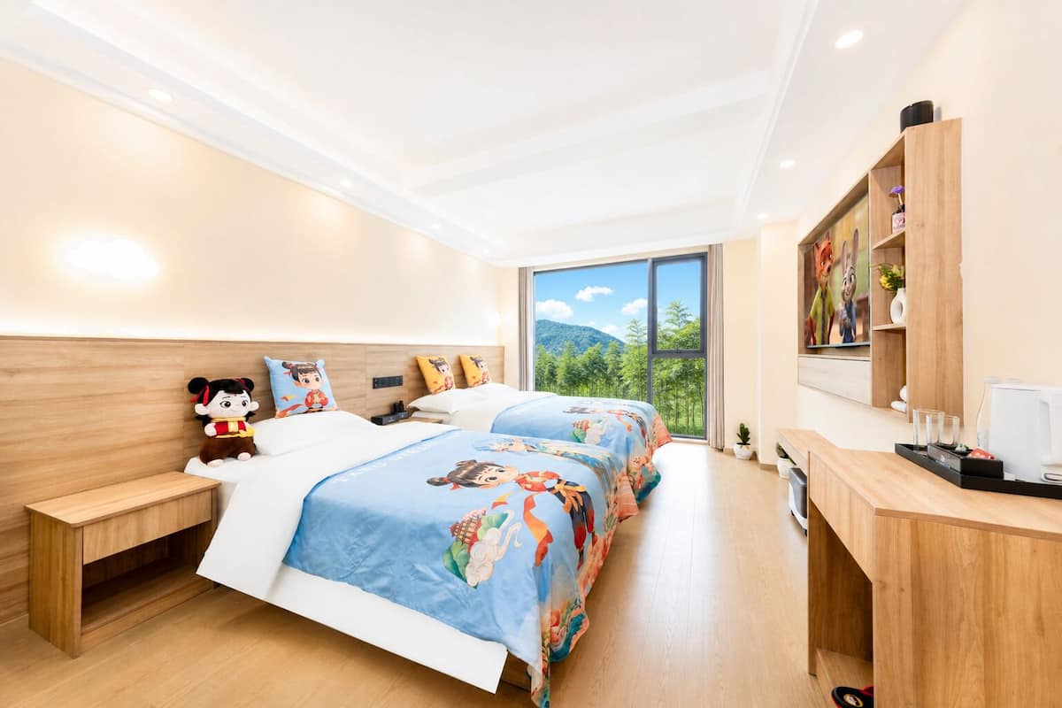 Family Triple Room, Hill View | Premium bedding, down duvets, pillow-top beds, laptop workspace