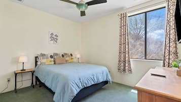 1 bedroom, iron/ironing board, travel crib, WiFi