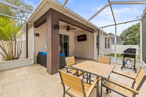 Outdoor dining - The Comfort House | Step-Free 3BR w/ Fenced Yard (Riverview)