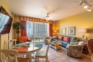 Condo, 2 Bedrooms | Living area - Shores Of Panama 618 2 Bedroom Condo (Panama City Beach)
