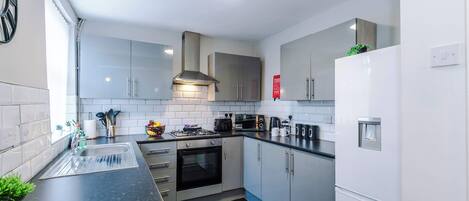 Microwave, oven, stovetop, toaster