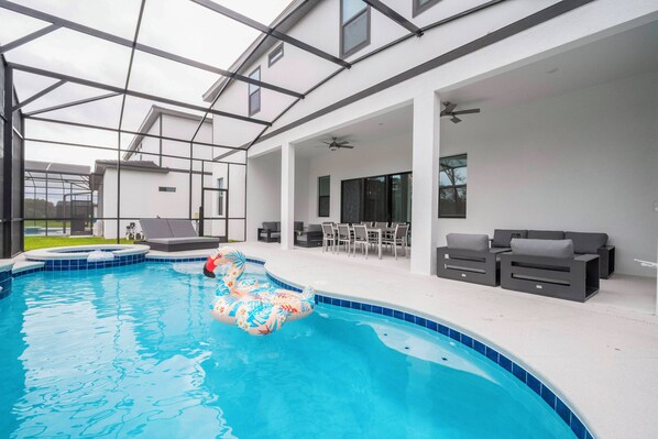 Una piscina climatizada