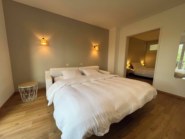 1 chambre, fer et planche à repasser, Wi-Fi, draps fournis
