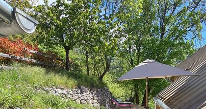 Recently renovated mountain dwelling***, terraces with lake, mountain and forest views.