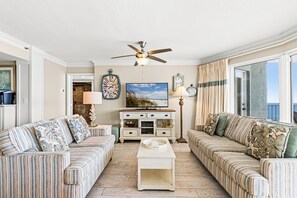 Condo, Multiple Beds, Balcony, Ocean View (Long Beach Resort 2-1006) | Living area