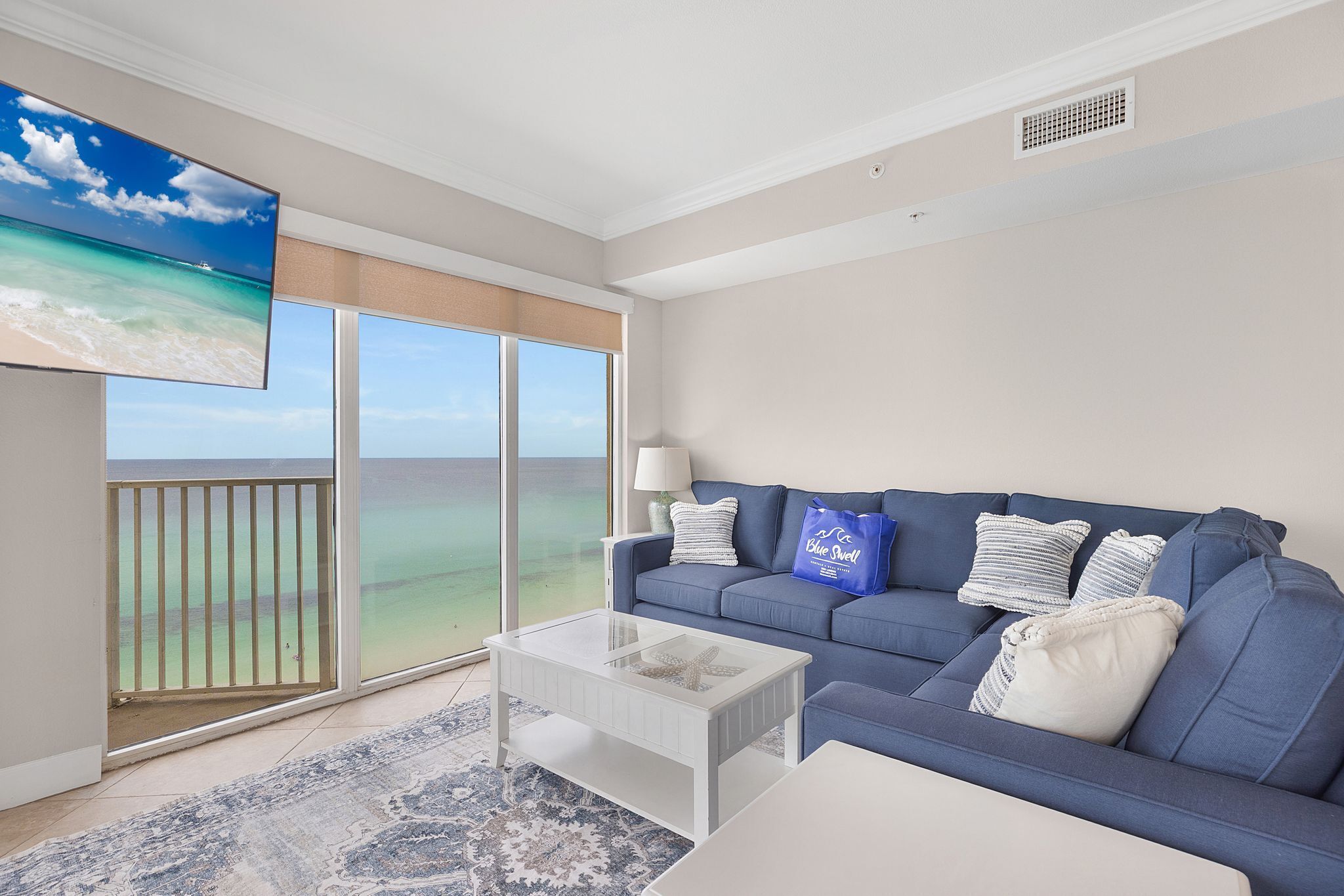 Condo, Multiple Beds, Balcony, Ocean View (Tidewater Beach Resort 817) | Living area | 42-inch flat-screen TV with digital channels