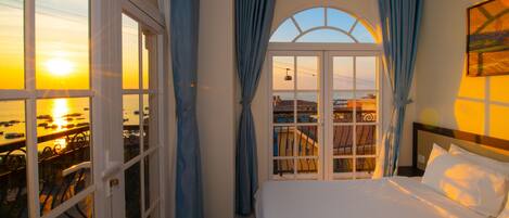 Deluxe Double Room, Balcony, Ocean View | In-room safe, desk, free WiFi