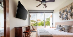 2 makuuhuonetta, silitysrauta/-lauta, ilmainen Wi-Fi, vuodevaatteet