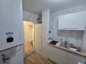 Microondas, placa de cocina