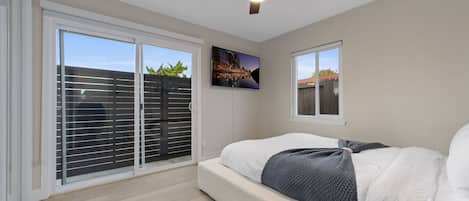 2 bedrooms, iron/ironing board, travel crib, WiFi