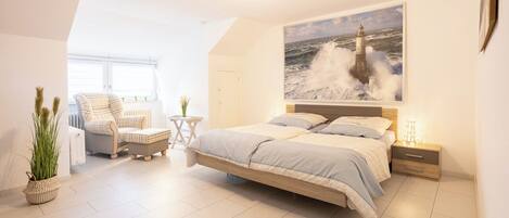 2 bedrooms, iron/ironing board, travel crib, WiFi