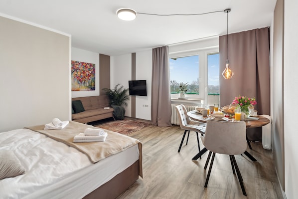 1 Schlafzimmer, Bügeleisen/Bügelbrett, kostenloses WLAN, Bettwäsche