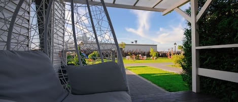 Chalet, Bebas Asap Rokok, AC | Teras/patio