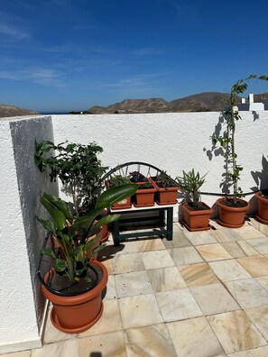 Terrace/patio - La Mar room Charming apartment with large terrace and views in Rodalquilar (Rodalquilar)