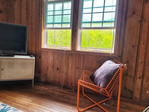 TV connectée, cheminée, médiathèque