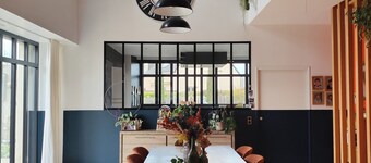 Very large character house in the center of town with swimming pool, large enclosed grounds