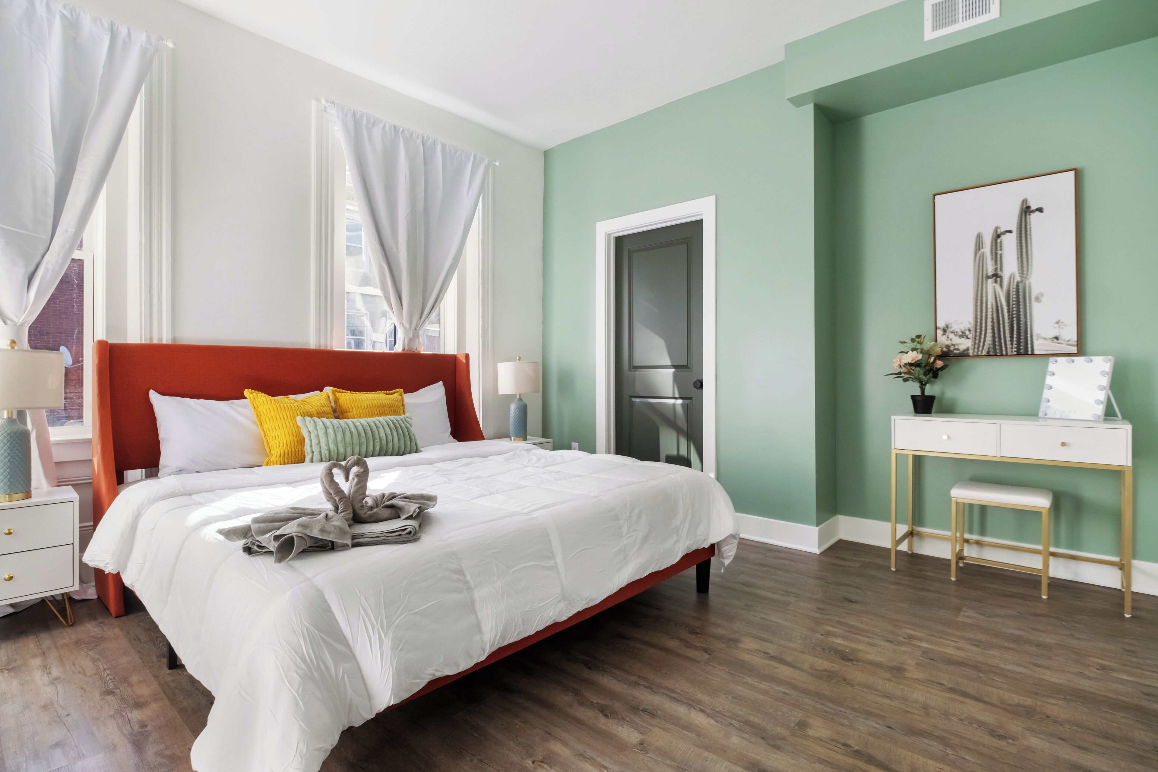 1 bedroom, iron/ironing board, bed sheets