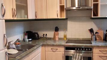 Fridge, oven, stovetop, dishwasher