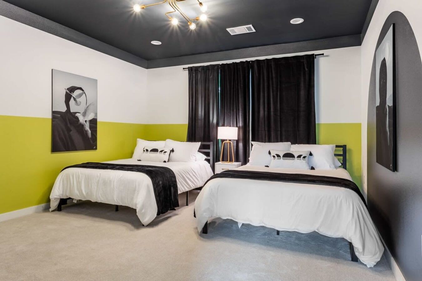 5 bedrooms, desk, laptop workspace, iron/ironing board