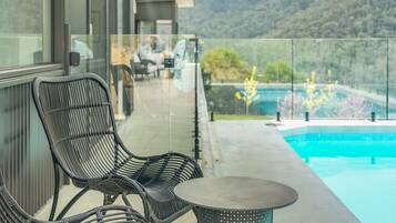 A heated pool