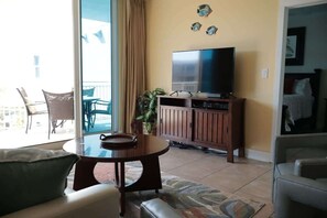 Smart TV - Waterscape B514 | Balcony with Pool View | (Fort Walton Beach)