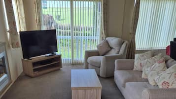 Télévision, cheminée