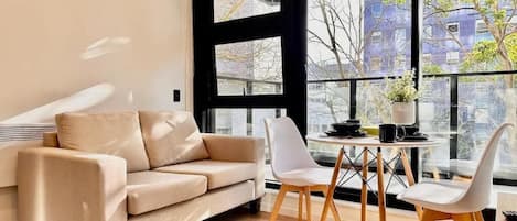 Appartement Deluxe, non-fumeur | Coin séjour