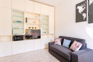 Smart TV, books, music library, video library