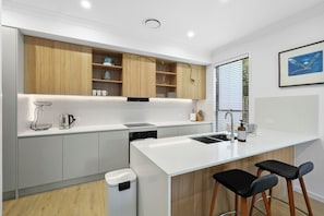 Microwave, oven, stovetop, dishwasher