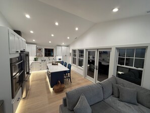 Interior - sweeping views, open living, large heated covered deck, marina community w/ slip (Mossyrock)