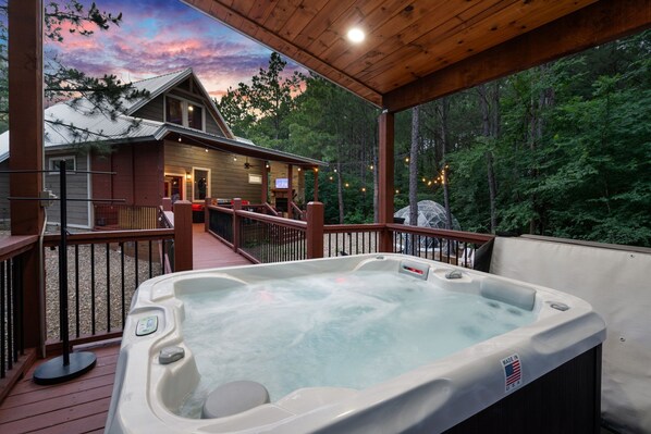 Bain à remous extérieur