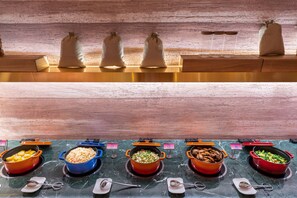 Free daily buffet breakfast