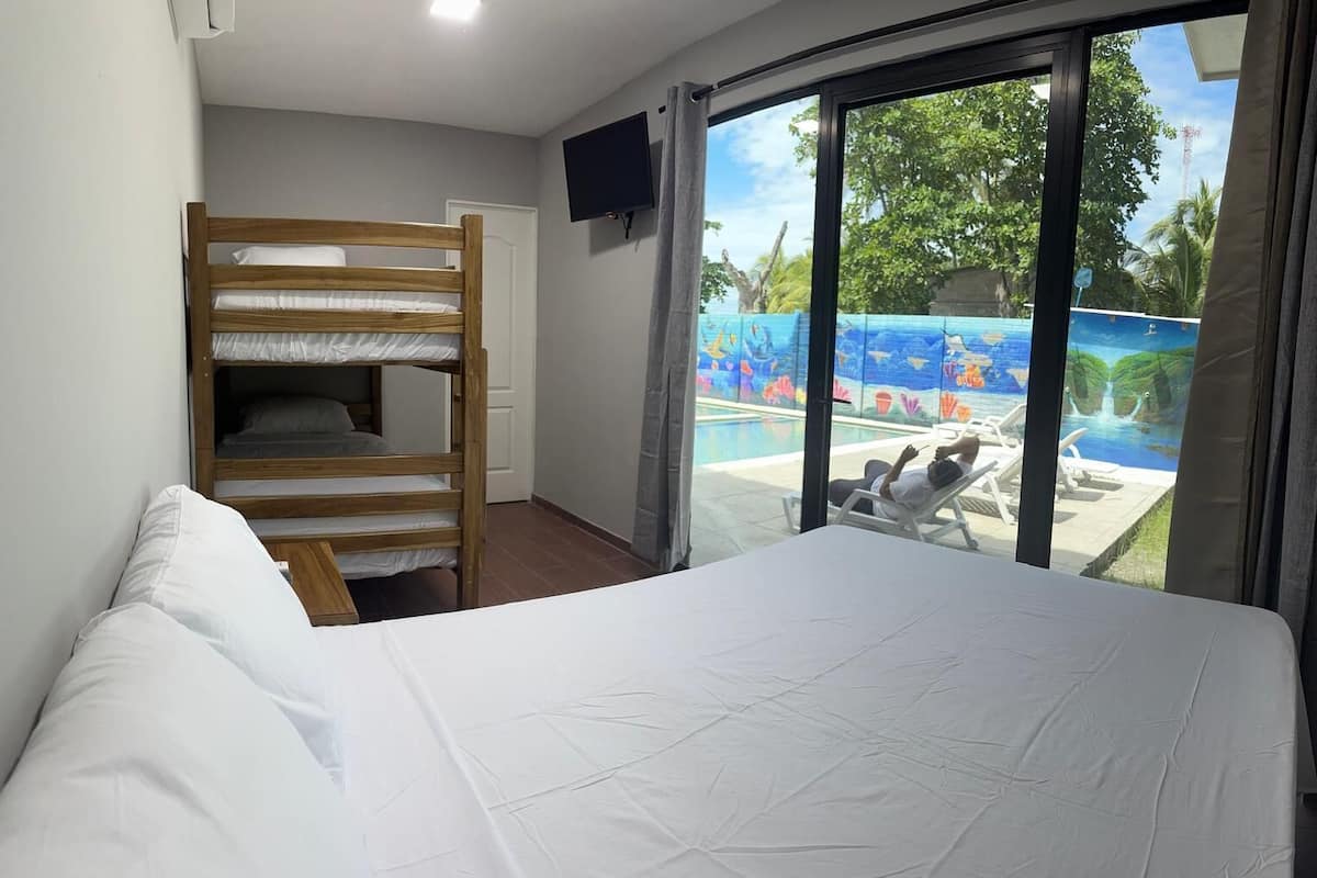 Family Double Room, Pool View | In-room safe, blackout drapes, WiFi (free)