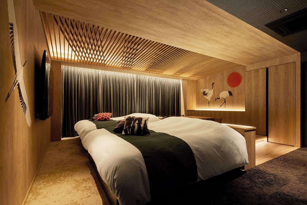 Japanese-style Double or Twin Room, 1 Bedroom, Non Smoking, Microwave