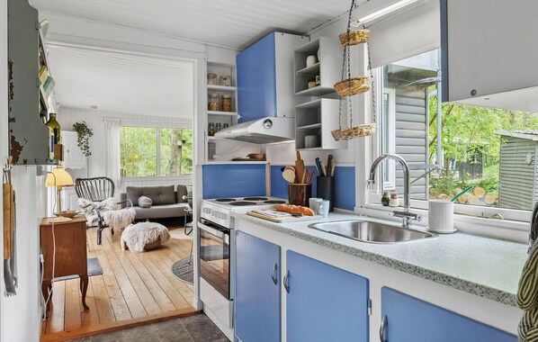 Fridge, stovetop