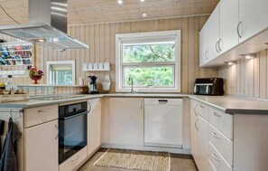 Fridge, dishwasher, coffee/tea maker